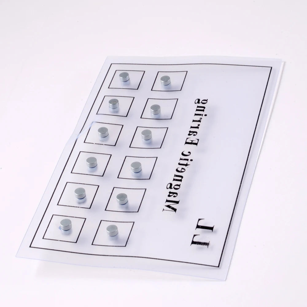 12PCS/Card Fake Cheater Non Pierced Magnet Ear Tragus Cartilage Lip Labret Stud Nose Ring Jewelry Magnetic Earring